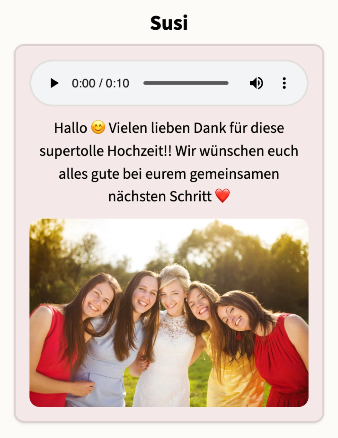 Gästebuch kombinierte Einträge